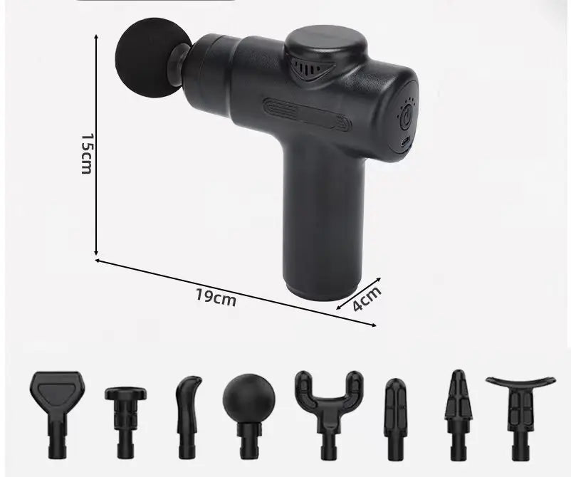 Pistola massaggiante 8 testine - strumento professionale benessere
