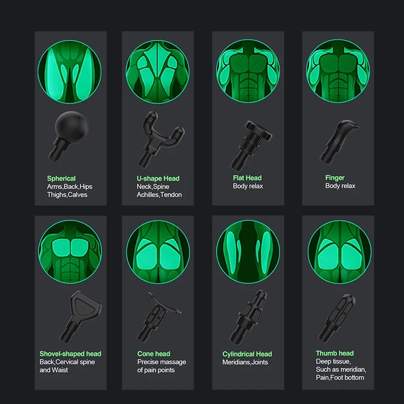 Pistola massaggiante con custodia - portatile per palestra e viaggi
